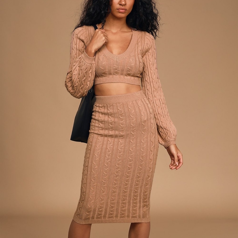Lulu's Sexy Crop Knit Sweater